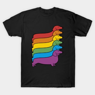 Rainbow Dachshund T-Shirt